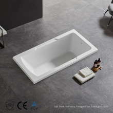 China Factory Simple White Apartment Hotel Household Bath Tub